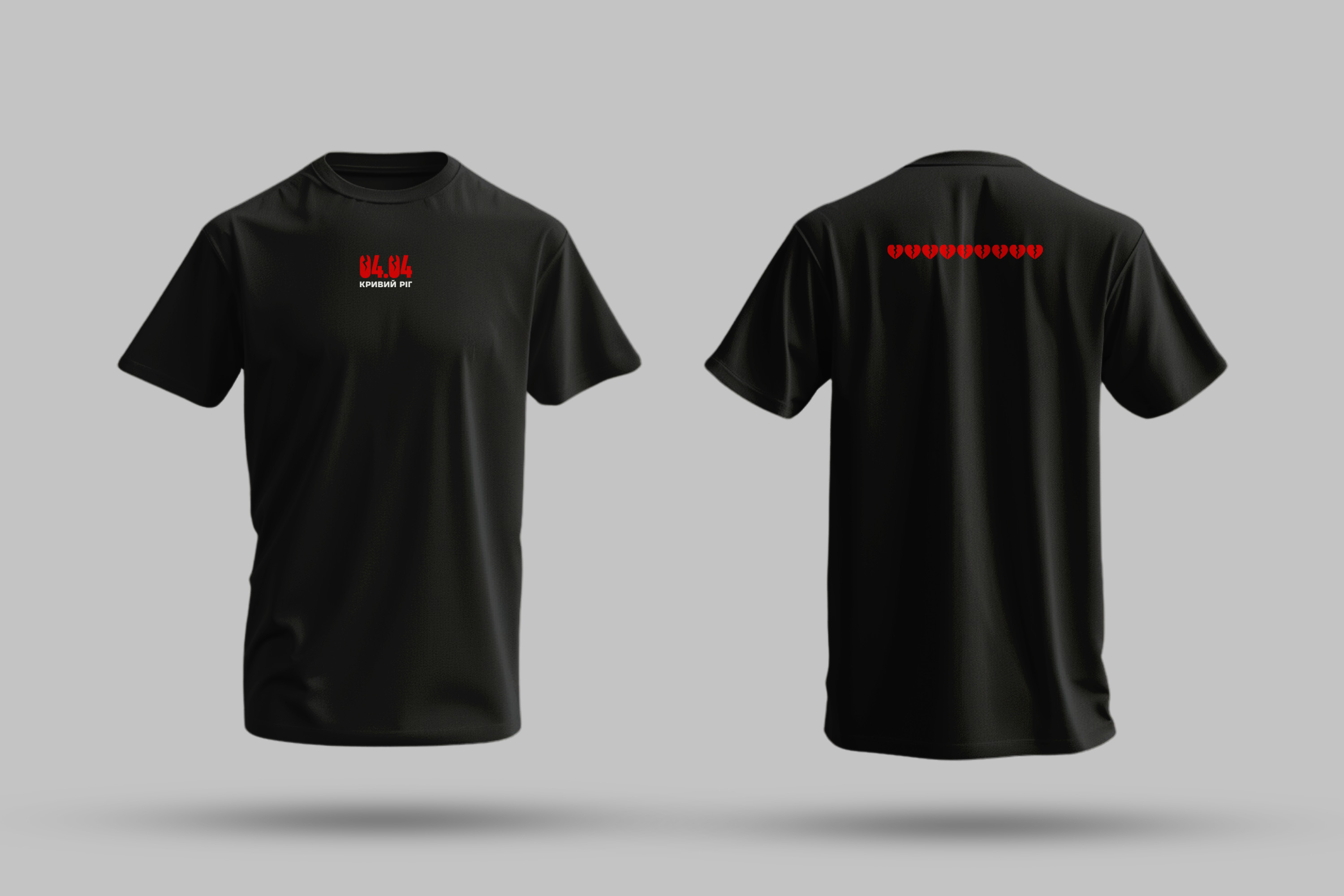 Футболка 3+ чорна 04.04. Кривий Ріг від SKIDAN XXL