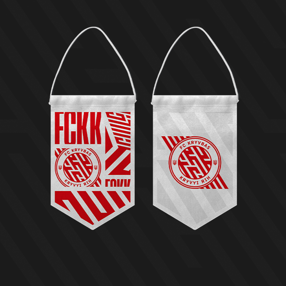 Вимпел в авто біло-червоний NEW