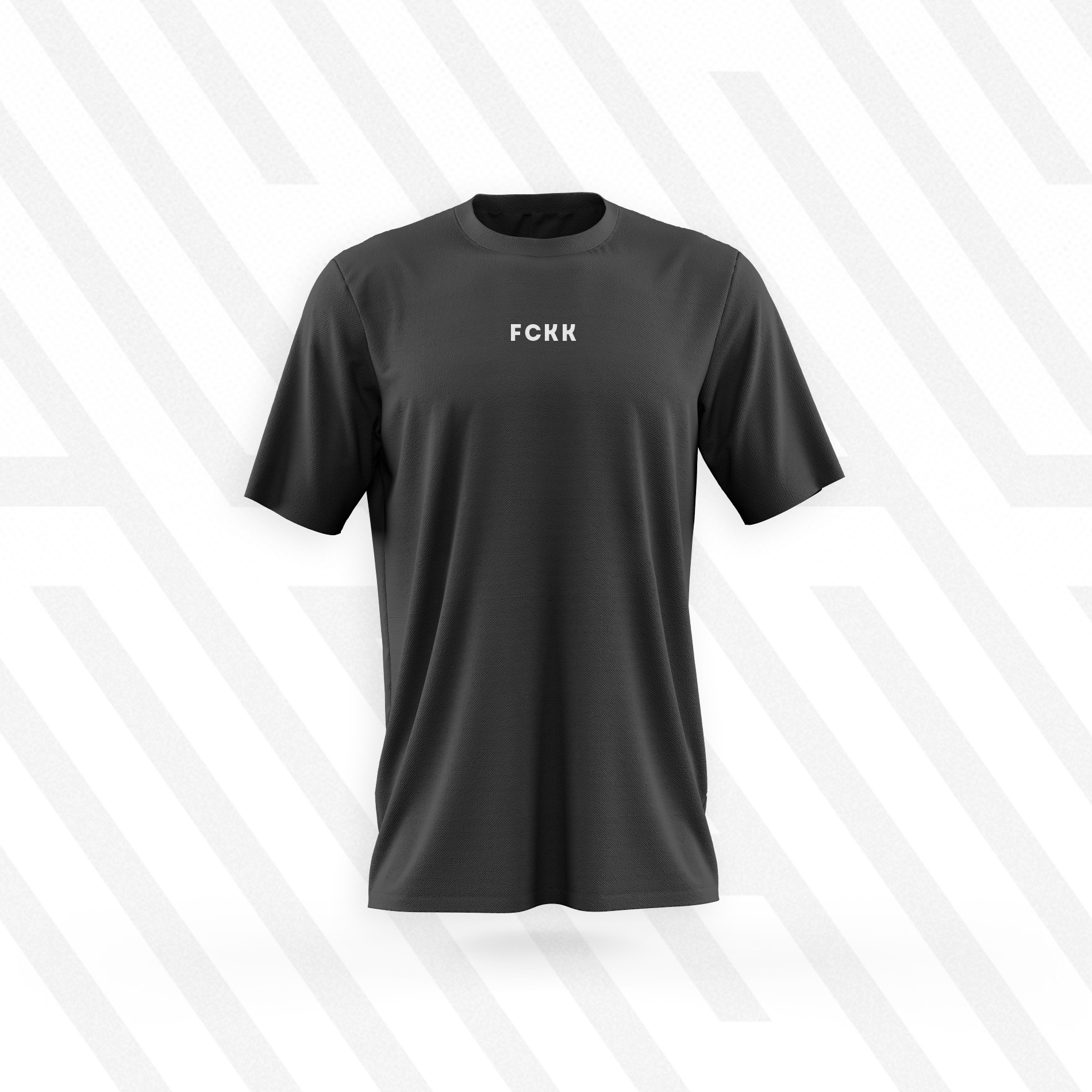 Футболка чорна FCKK XXL