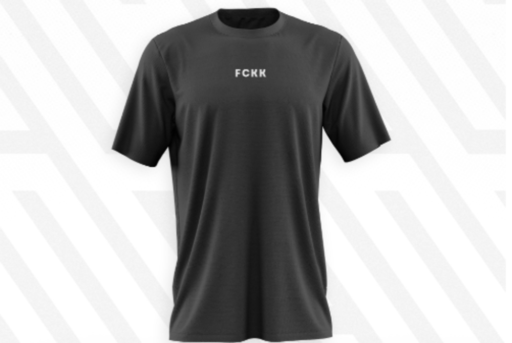 Футболка FCKK чоловіча чорна XS