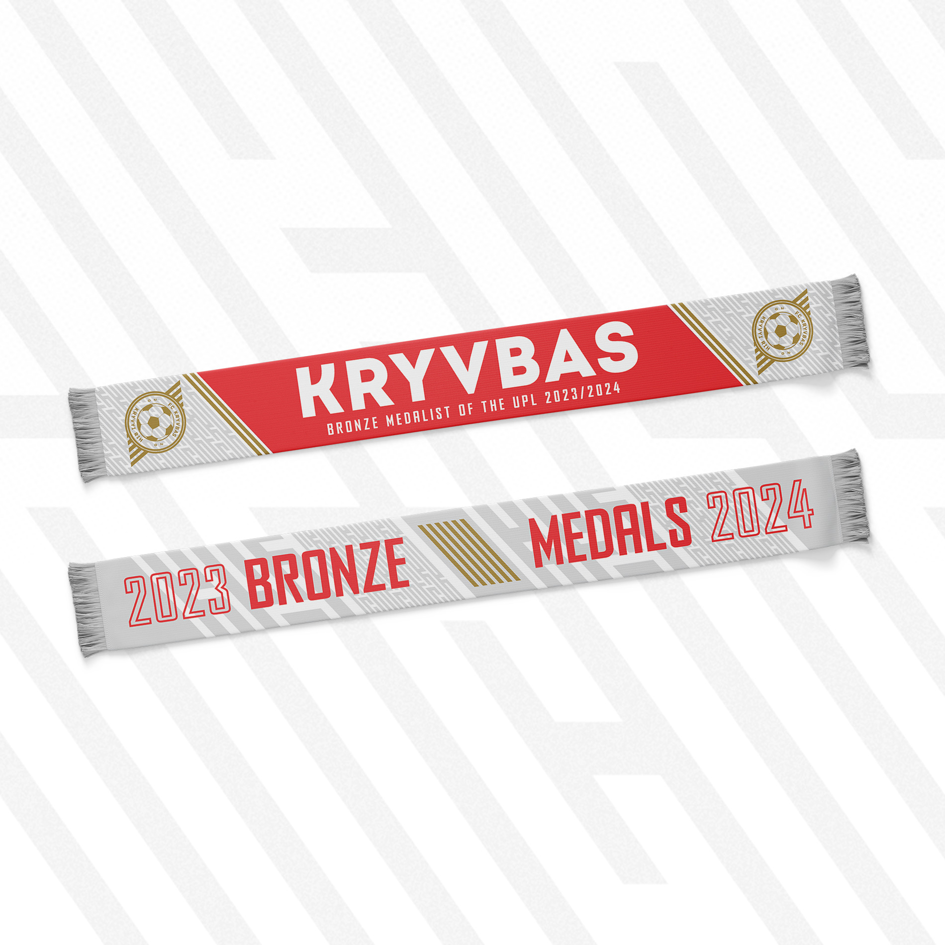 Шарф лімітований FC KRYVBAS Bronze medalist 17*150см