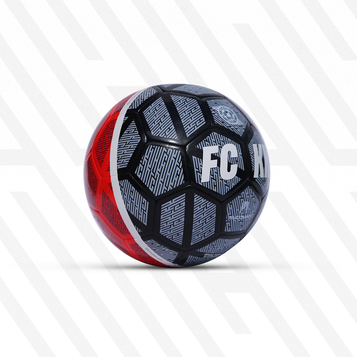 Мʼяч сувенірний FC KRYVBAS червоно-чорний 5